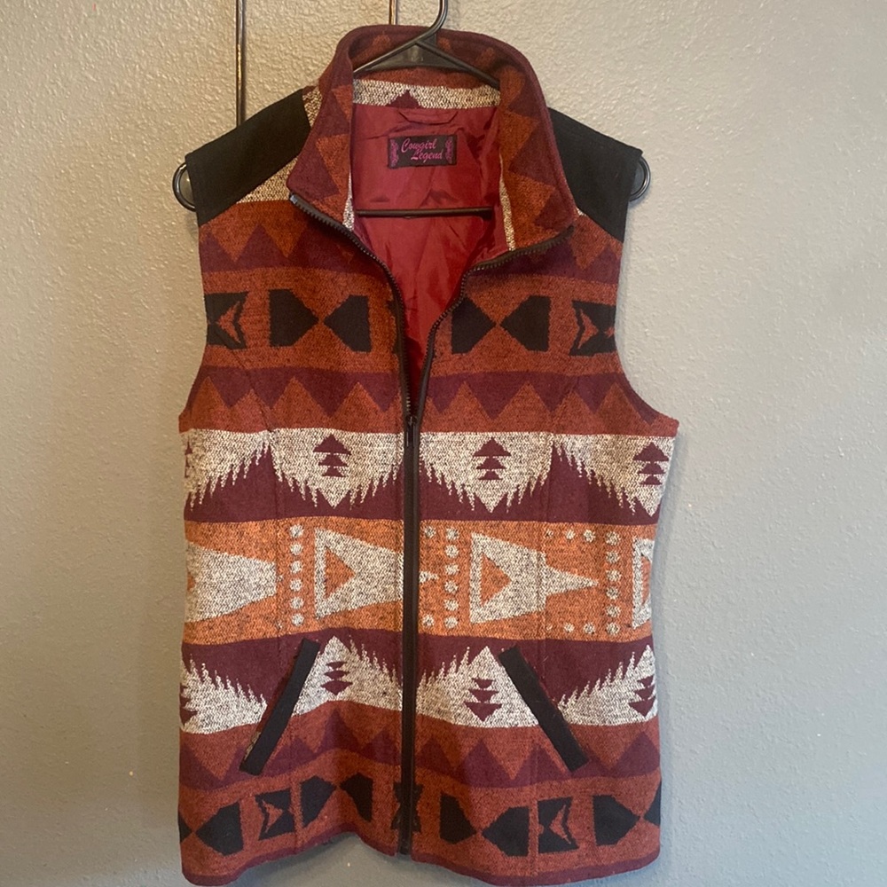 Wool Western Lined Vest, pit to pit is 19.5”